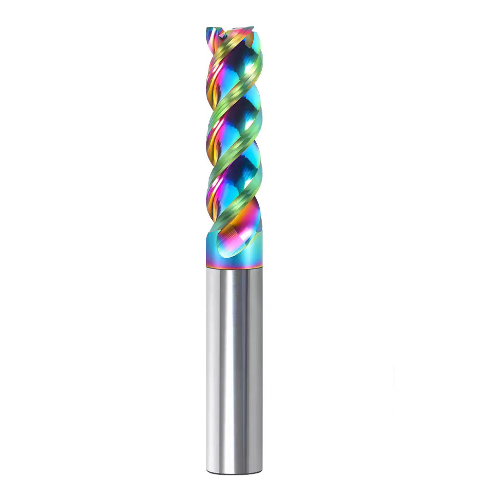 Milling Cutter 3 Edge Color U Slot Coated Carbide Aluminum Alloy Special End Milling Cutter