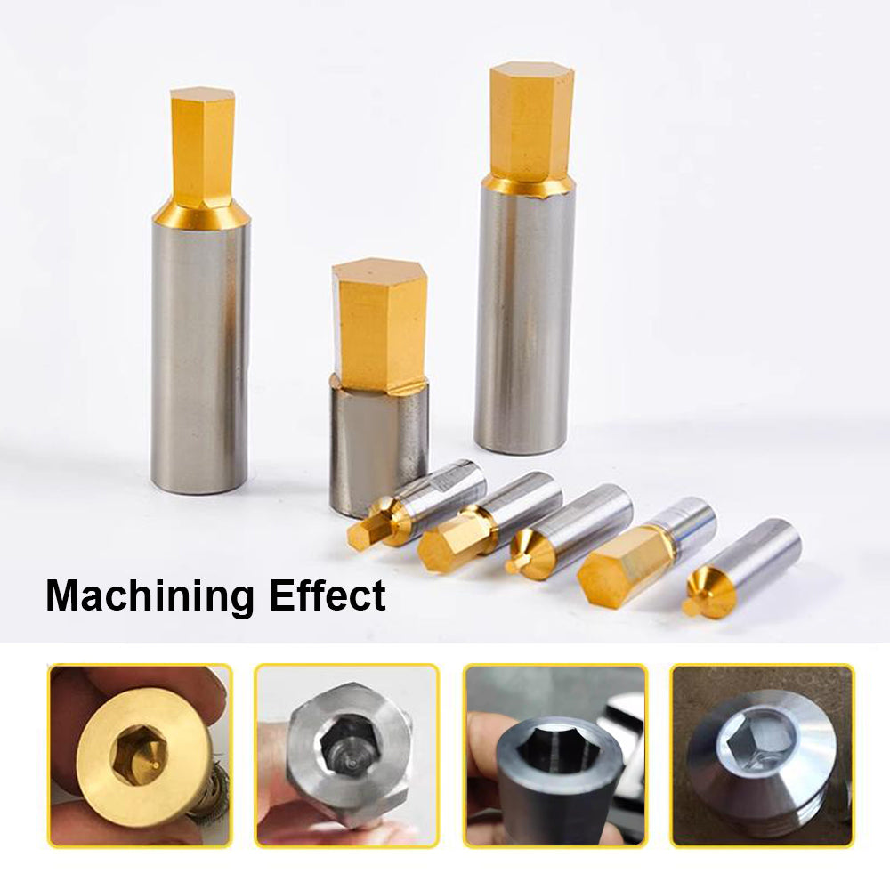 The rotary punching tool handle only needs to replace the rotary Broach, which can be rushed out of the hexagonal, internal square, internal spline and other special-shaped holes