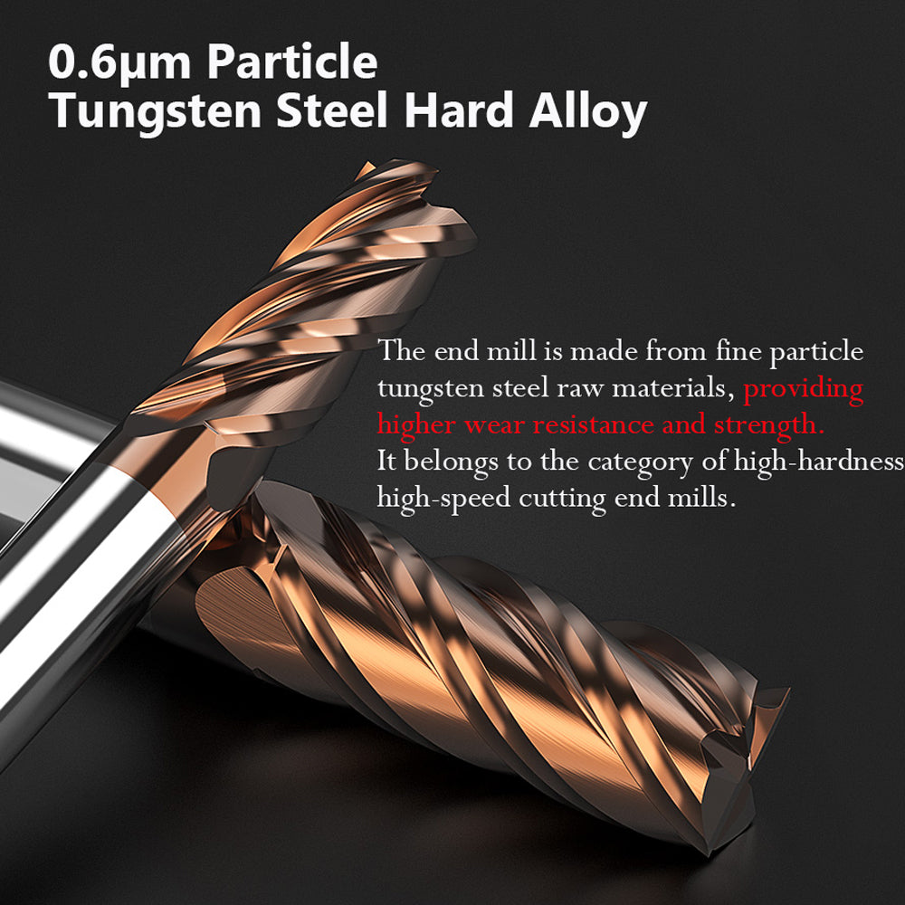 2.This milling cutter has strong versatility and is suitable for processing various materials such as alloy steel, stainless steel, copper, aluminum, and heat-treated steel. Its design and material ensure efficient cutting and good wear resistance, meeting the processing needs of different materials. Whether it is rough machining or precision machining, it can provide excellent machining performance and high precision machining quality.