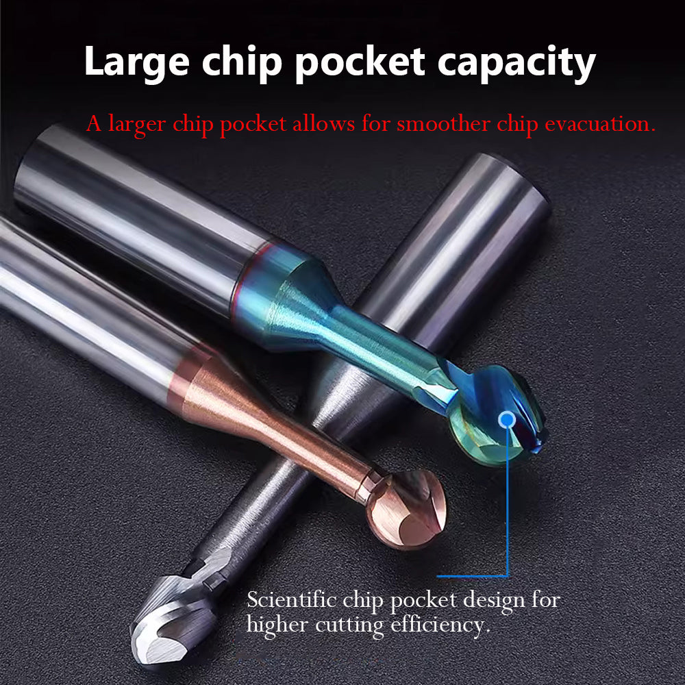 Large chip pocket capacity A larger chip pocket allows for smoother chip evacuation.