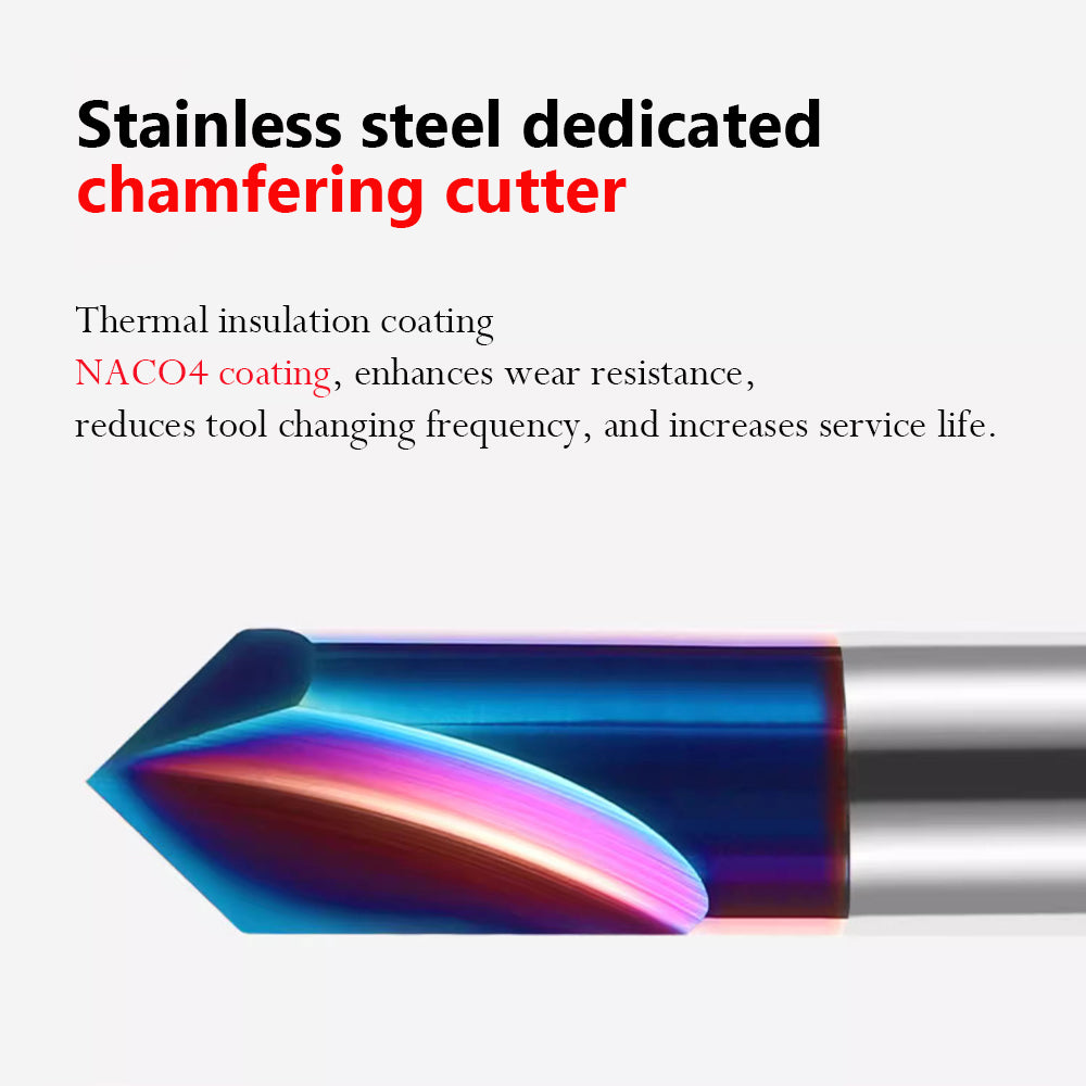 They are coated with NACO4, providing high temperature resistance and wear resistance, which reduces the frequency of tool changes and extends their lifespan.