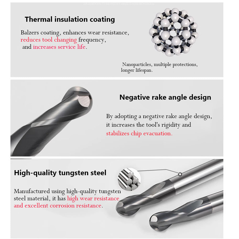 Surface passivation of the milling cutter ensures corrosion resistance, minimizes oxidation, and guarantees the durability and lifespan of the coating.