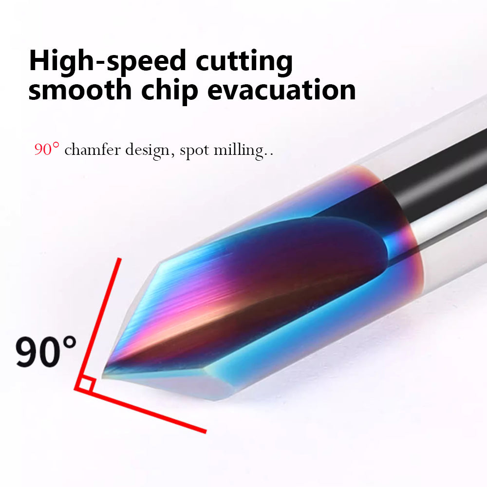 Tungsten Carbide End Mill 2 Flute Chamfering Cutter