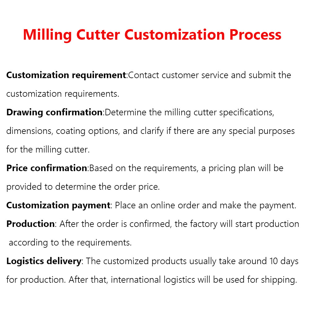 Customization Milling Cutters