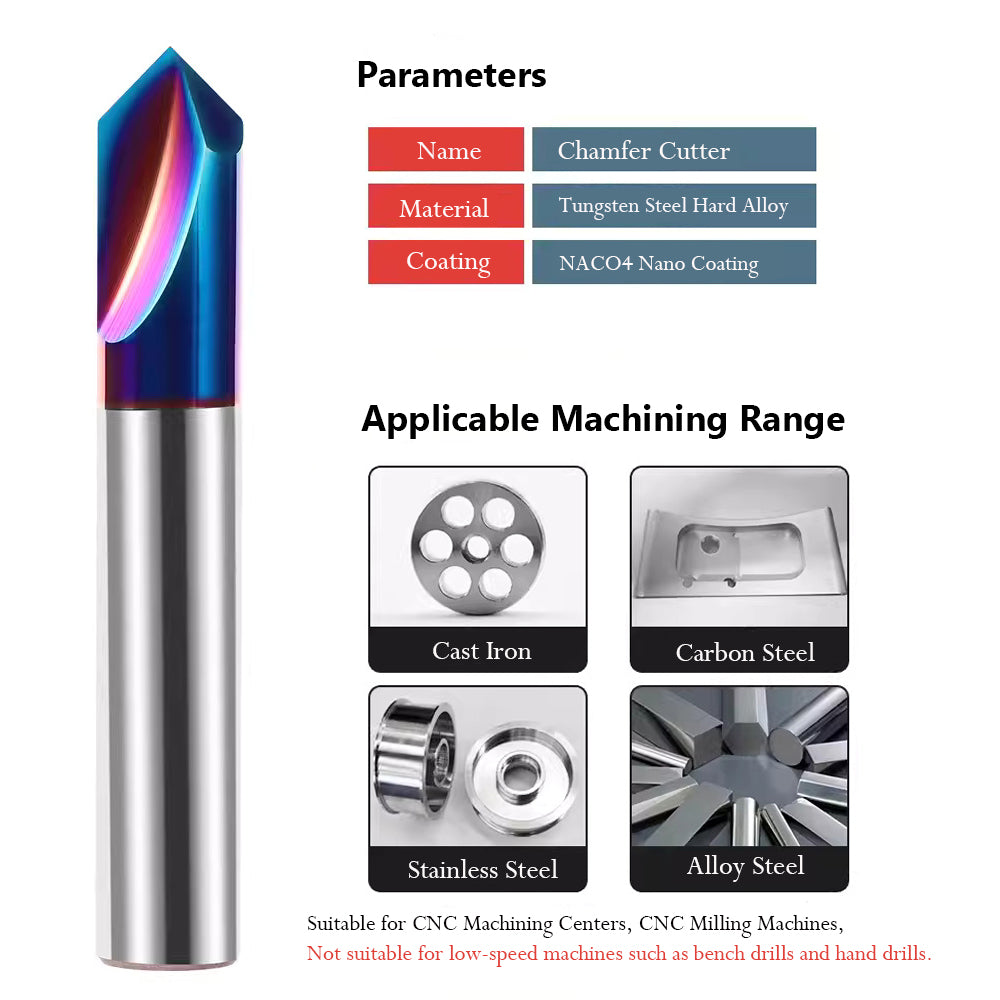 The end mills are manufactured with high-quality tungsten carbide material, offering excellent wear resistance and corrosion resistance.