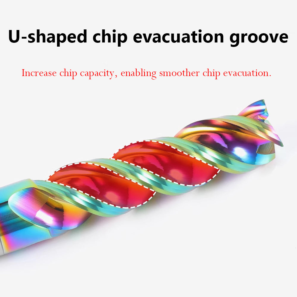 U-shaped chip evacuation groove Increase chip capacity, enabling smoother chip evacuation.