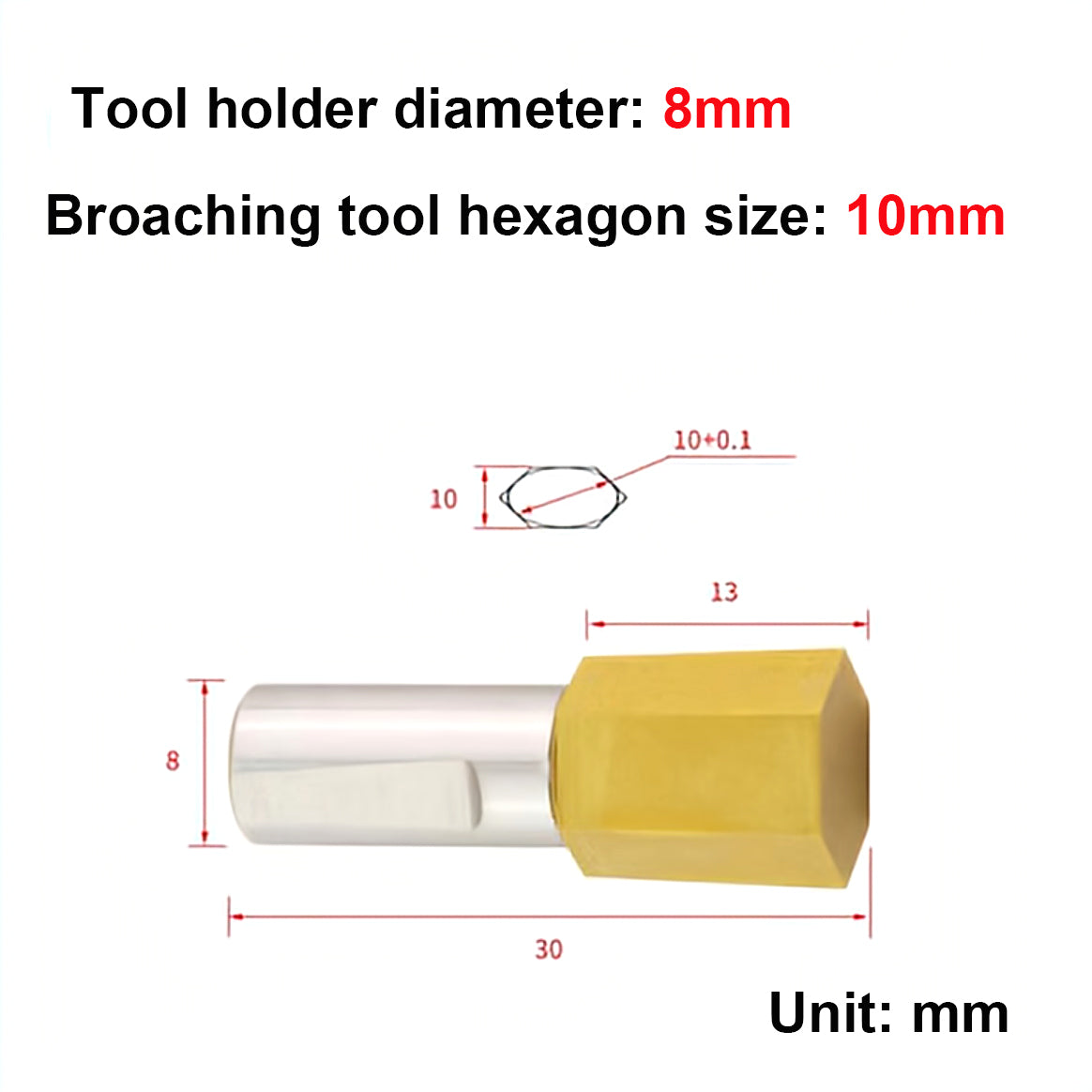 RHKING® Rotary Broach Wobble Broach Tool Holder