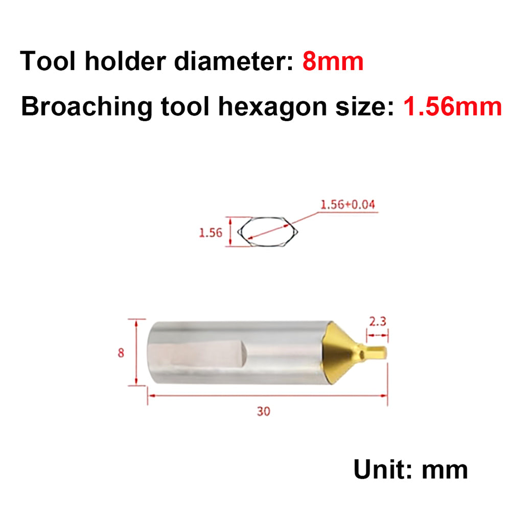 RHKING® Rotary Broach Wobble Broach Tool Holder