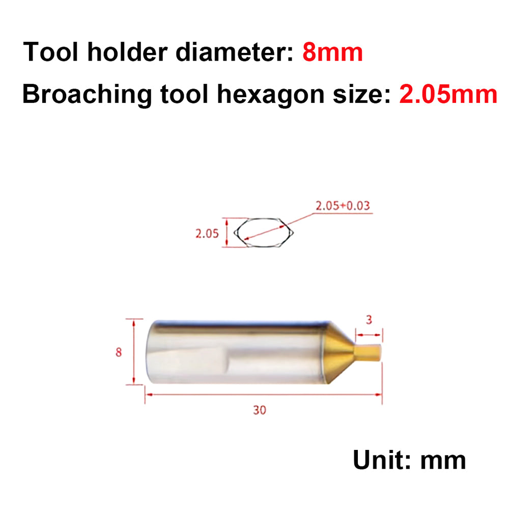 RHKING® Rotary Broach Wobble Broach Tool Holder