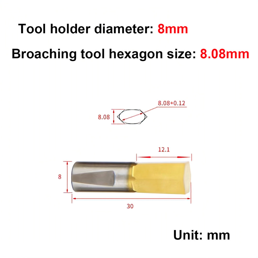 RHKING® Rotary Broach Wobble Broach Tool Holder