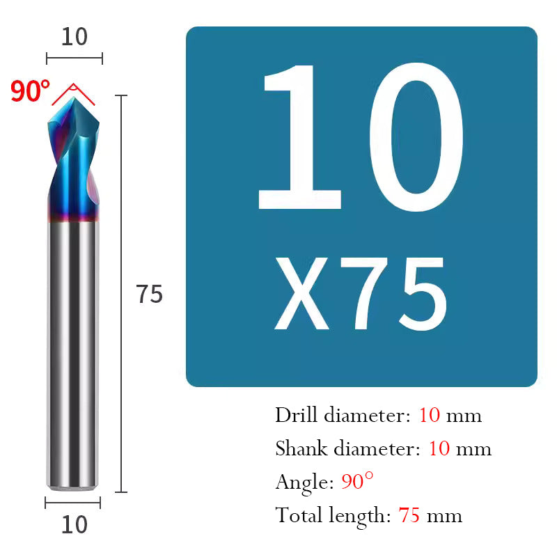 Cutting stainless steel 90 Degree Center Drill Spot Drill Positioning Drill