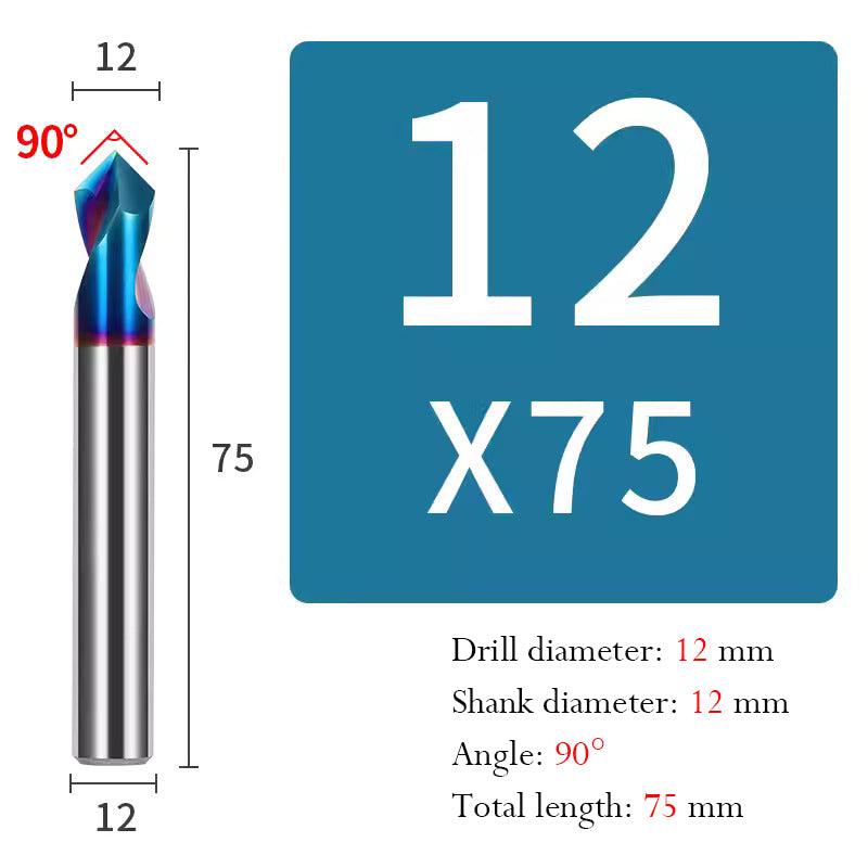 Cutting stainless steel 90 Degree Center Drill Spot Drill Positioning Drill