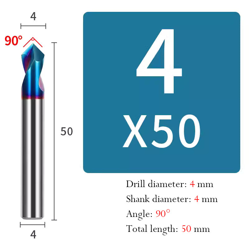 Cutting stainless steel 90 Degree Center Drill Spot Drill Positioning Drill