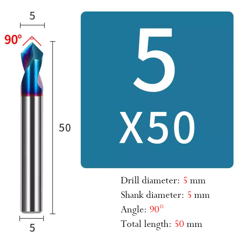 Cutting stainless steel 90 Degree Center Drill Spot Drill Positioning Drill