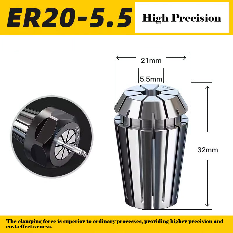 ER20 High Precision Spring Collet CNC Fixture