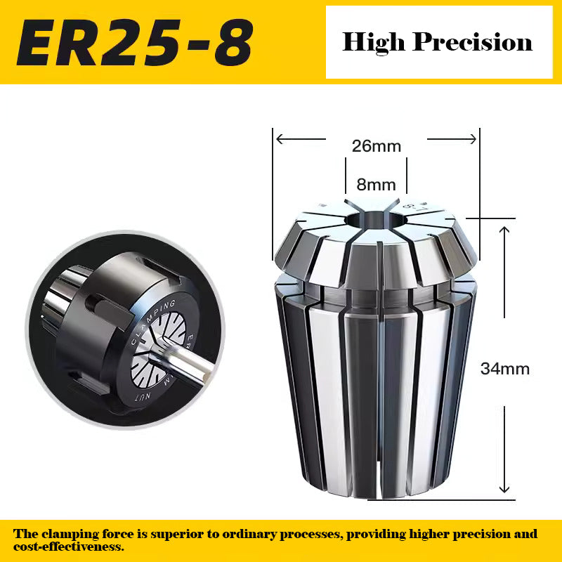 ER25 High Precision Spring Collet CNC Fixture