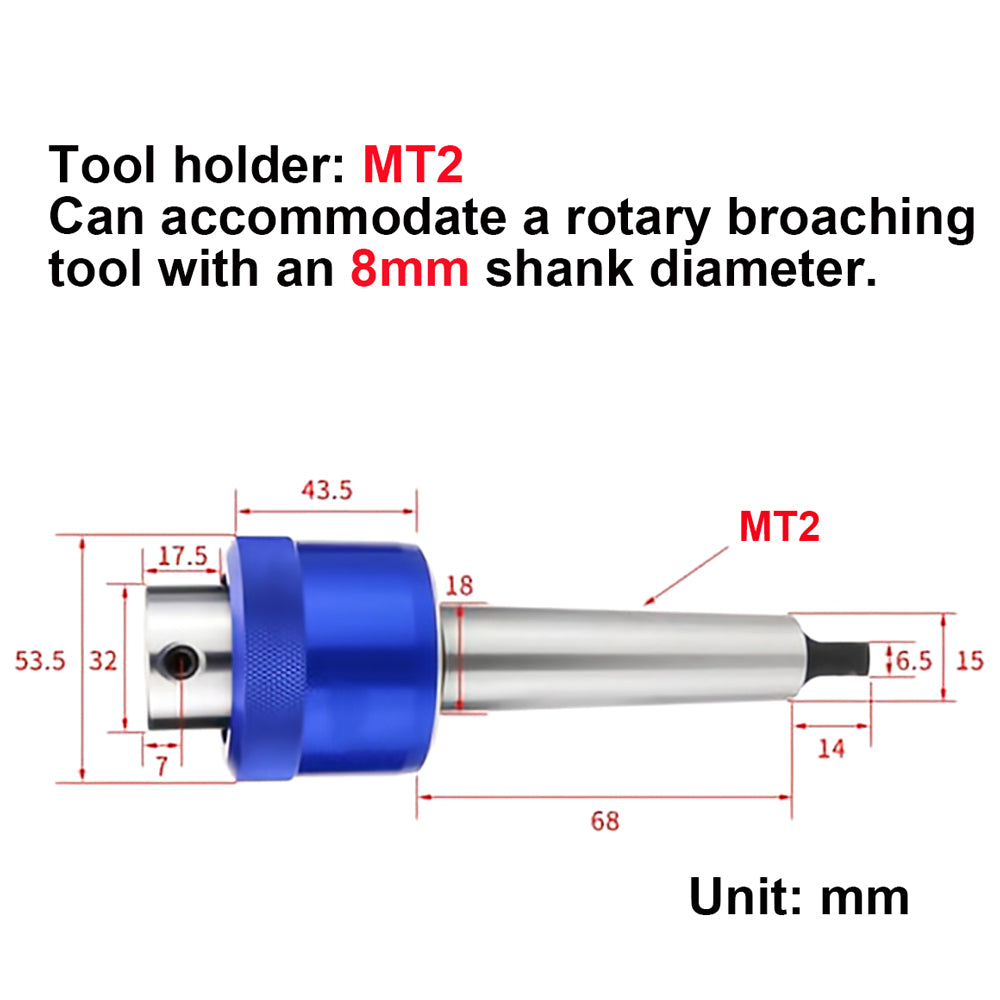 RHKING® Rotary Broach Wobble Broach Tool Holder