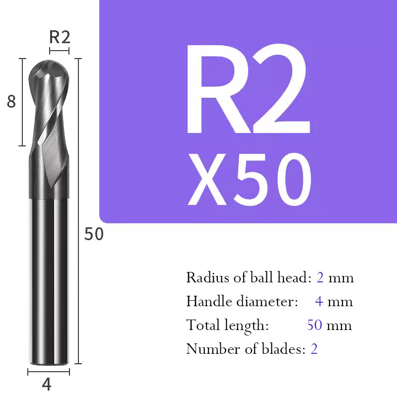 Ball end milling cutter